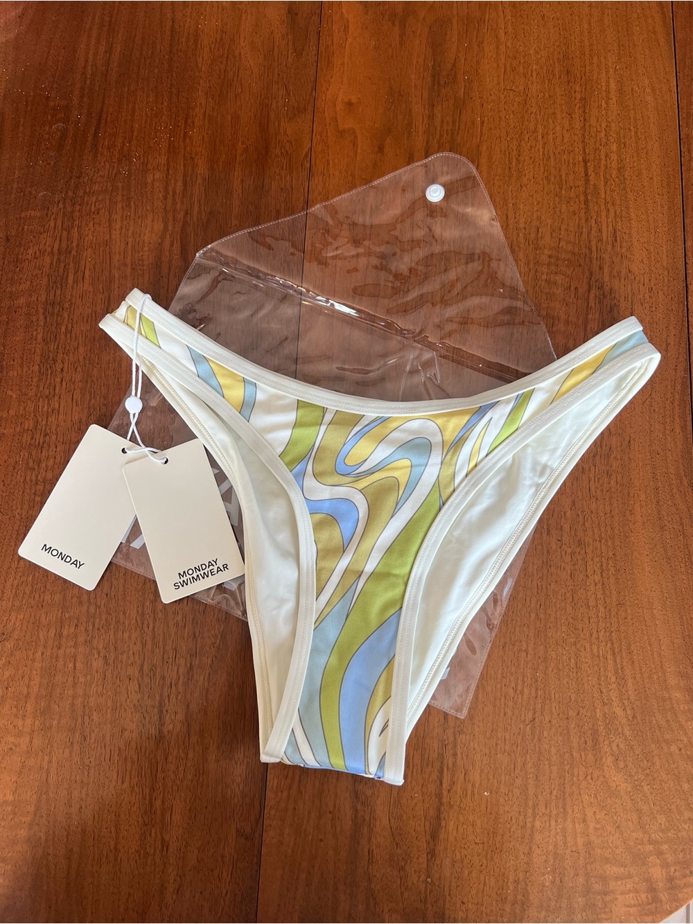 Women's Somerset Bottom - Costa Rei Apple/Ivory bikini bottom